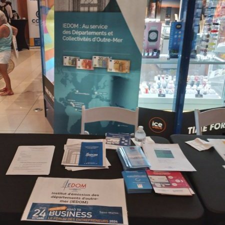 Le stand IEDOM au forum "Road to business"